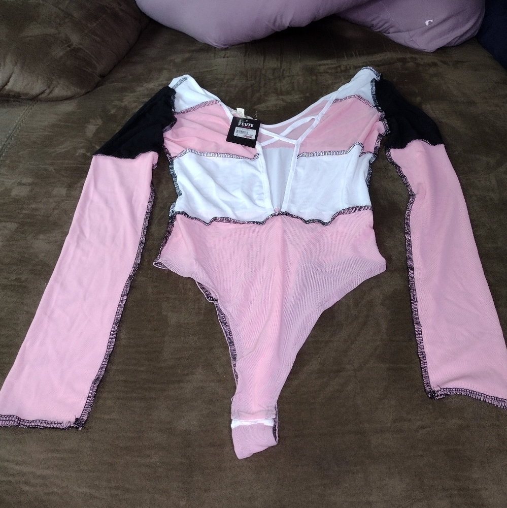 Deep V BodySuit MultiColor - Picture 2 of 8